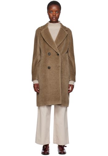 S Max Mara Beige Roseto Coat