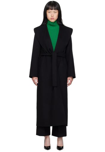S Max Mara Black Poldo Coat
