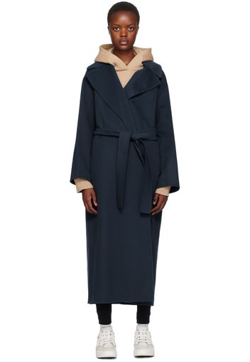 S Max Mara Navy Olivia Coat