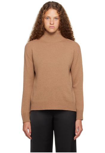 S Max Mara Brown Tahiti Turtleneck