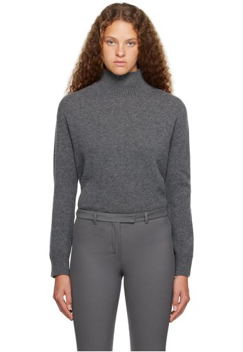 S Max Mara Gray Tahiti Turtleneck