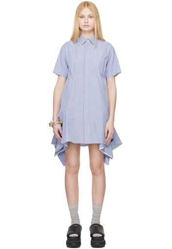 sacai Blue Handkerchief Hem Minidress