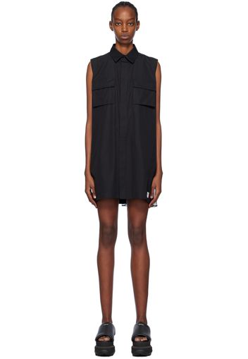 sacai Black Thomas Mason Edition Minidress