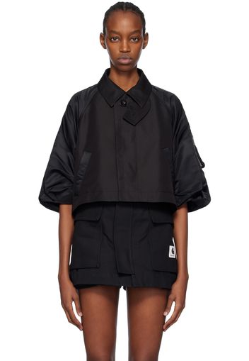 sacai Black Paneled Jacket