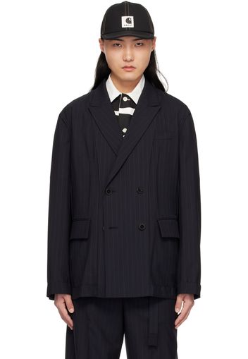 sacai Navy Striped Blazer