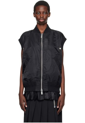 sacai Black Layered Vest