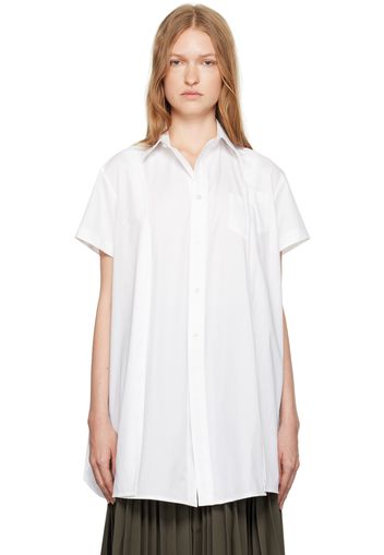 sacai White Paneled Shirt