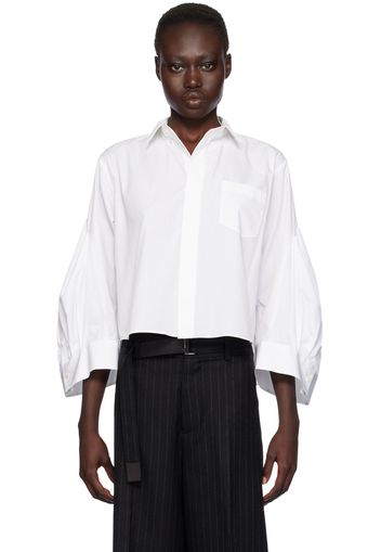 sacai White Poplin Shirt