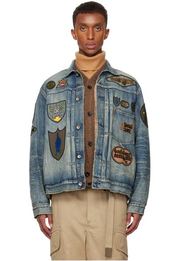 sacai Blue Gonz Edition BEYONDEXX Denim Jacket