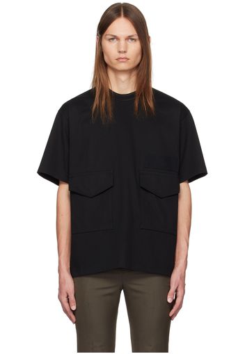 sacai Black Flap Pocket T-Shirt