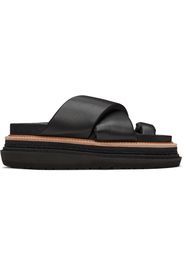 sacai Black Multiple Sole Sandals