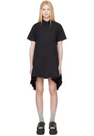 sacai Black Handkerchief Hem Minidress