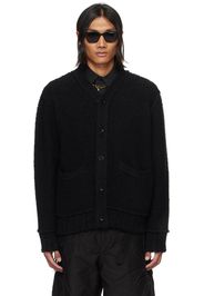 sacai Black Loose Thread Cardigan