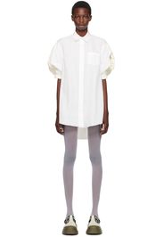 sacai White Puff Sleeve Minidress