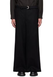 sacai Black Wide Leg Trousers