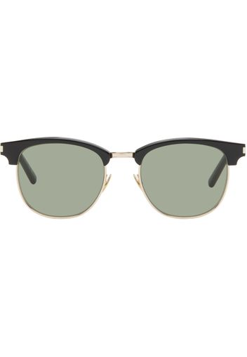 Saint Laurent Black & Gold SL 108 Sunglasses