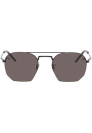 Saint Laurent Black SL 422 Aviator Sunglasses