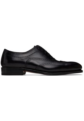 Salvatore Ferragamo Black Poveda Oxfords