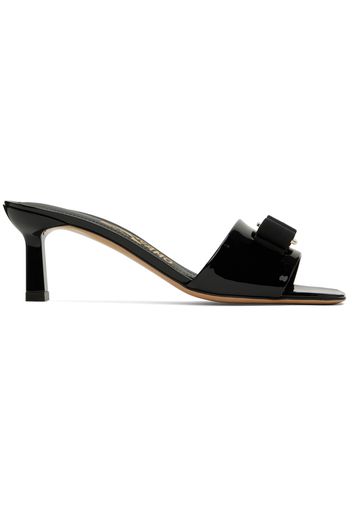 Salvatore Ferragamo Black Vara Heeled Sandals