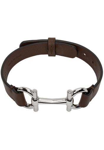 Salvatore Ferragamo Brown Horsebit Bracelet