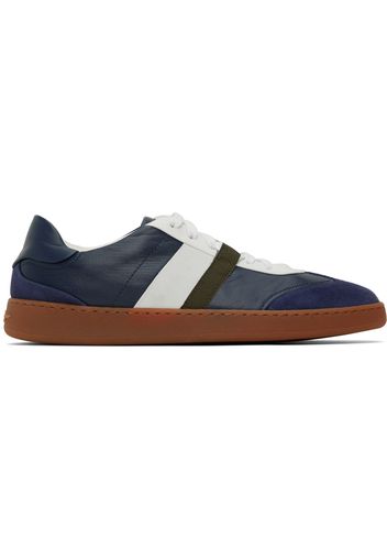 Salvatore Ferragamo Navy Garda Low Sneakers