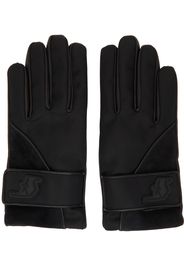 Salvatore Ferragamo Black Lambskin Gloves