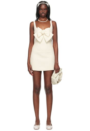 Sandy Liang SSENSE Exclusive Off-White Arden Minidress