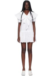 Sandy Liang White Toki Minidress