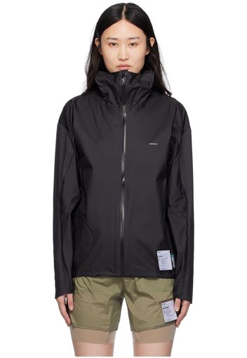 Satisfy Black 3L Fly Rain Jacket