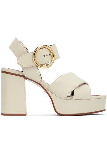 See by Chloé Off-White Lyna Heeled Sandals