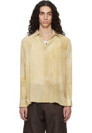 Serapis Beige Tarp Silk Shirt