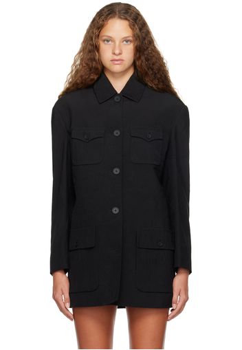 SHANG XIA SSENSE Exclusive Black Blazer