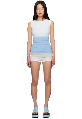 SHANG XIA SSENSE Exclusive Blue Minidress