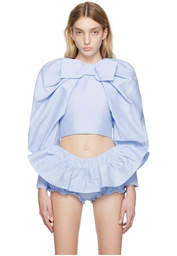 Shushu/Tong Blue Bow Blouse