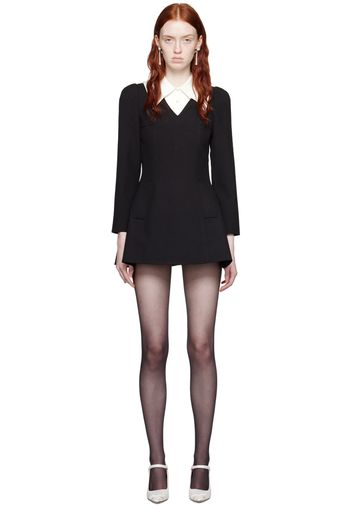 Shushu/Tong Black Double Collar Minidress