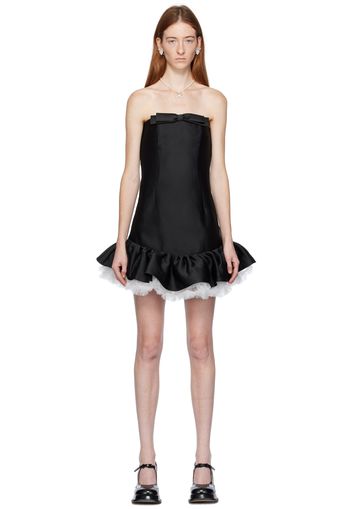 Shushu/Tong Black Strapless Minidress