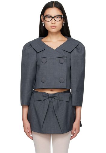 Shushu/Tong Gray Puff Sleeve Jacket