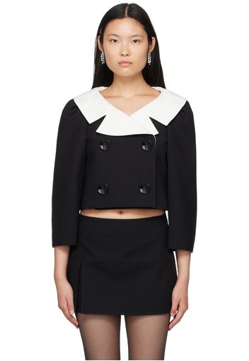 Shushu/Tong Black Puff Sleeve Jacket