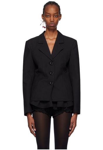 SHUSHU/TONG Black Waist Blazer