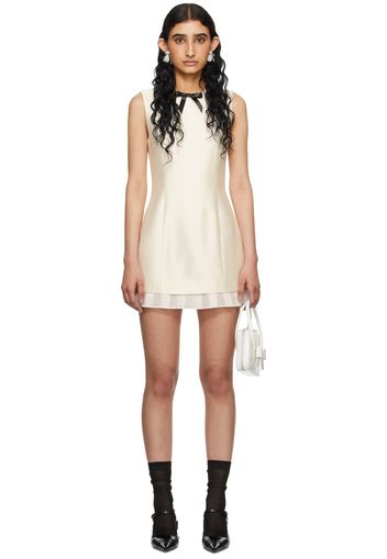 SHUSHU/TONG SSENSE Exclusive Off-White Bow Minidress