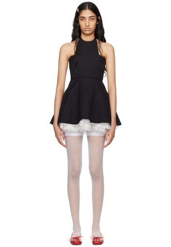 SHUSHU/TONG Black Two-Piece Minidress