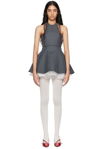 SHUSHU/TONG Gray Two-Piece Minidress