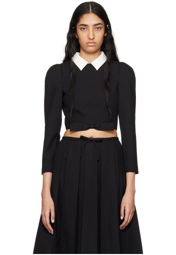 SHUSHU/TONG Black Bow Knot Blouse