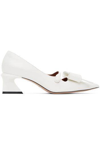 SHUSHU/TONG SSENSE Exclusive White Pointed Heels