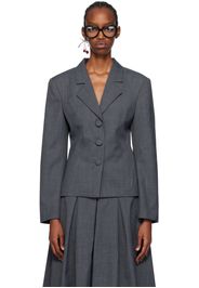 SHUSHU/TONG Gray Waist Blazer