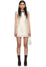 SHUSHU/TONG SSENSE Exclusive Off-White Bow Minidress