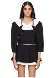 SHUSHU/TONG Black Puff Sleeve Jacket