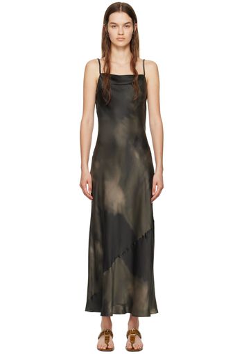 Silk Laundry Gray Mia Maxi Dress