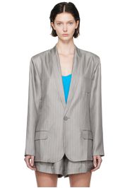 Silk Laundry Gray Miami Blazer