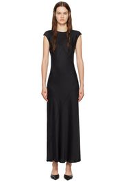 Silk Laundry Black Splice Maxi Dress